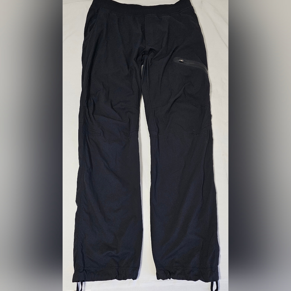 Lululemon Men’s Black Technical Hiking Pants Size L Zip Pocket Lightweight Outdo